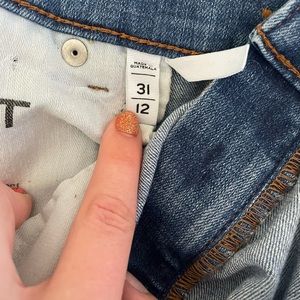 LOFT Medium Wash Cropped Skinny Jeans